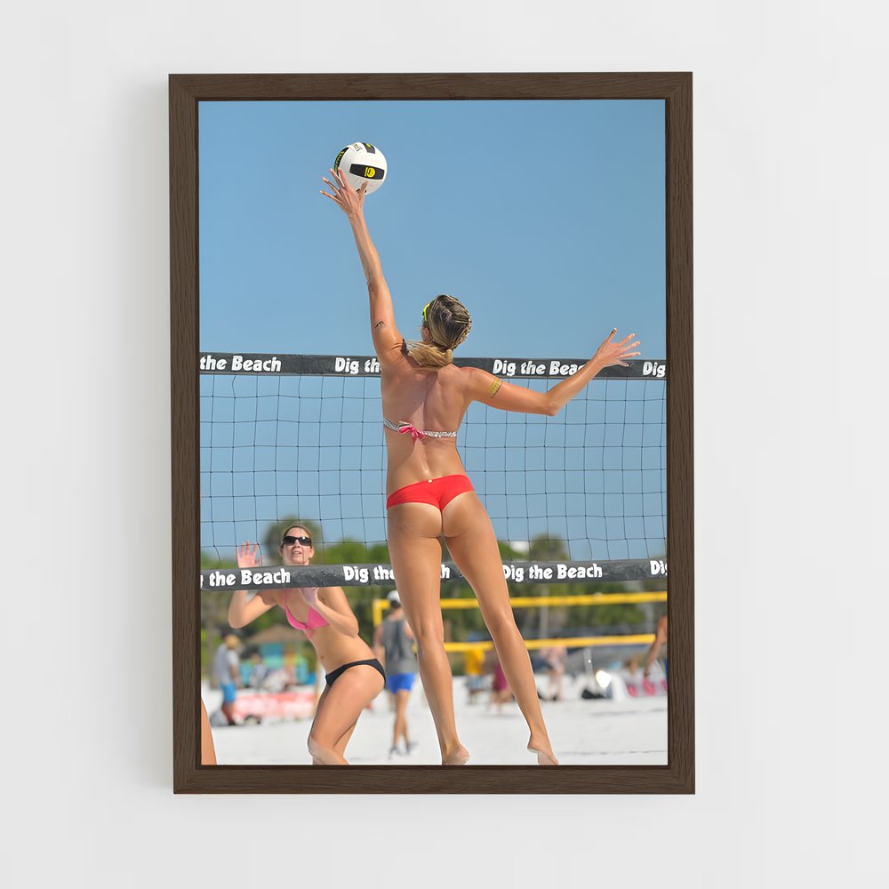 Poster Beach Volleyball Fever – affiche Beach-volley (vue 5)